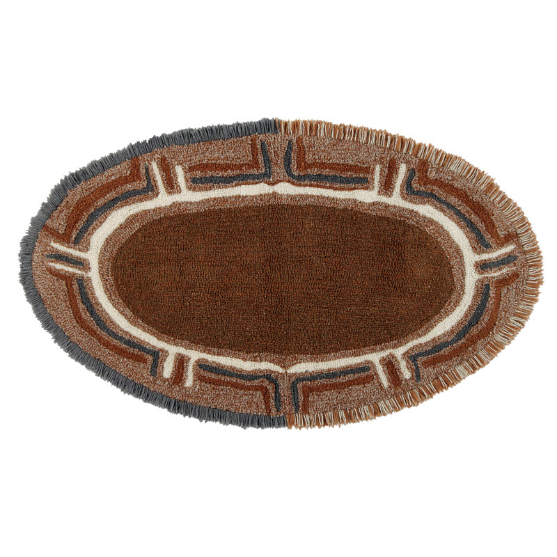 Oval Abstract Area Rug, Oval 86 x 127cm