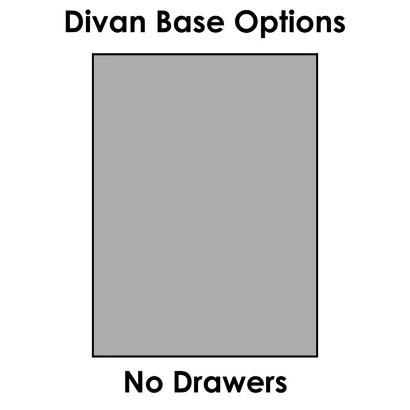 Hayder Divan Bed Base, Kingsize (5'), No Drawer, Charcoal