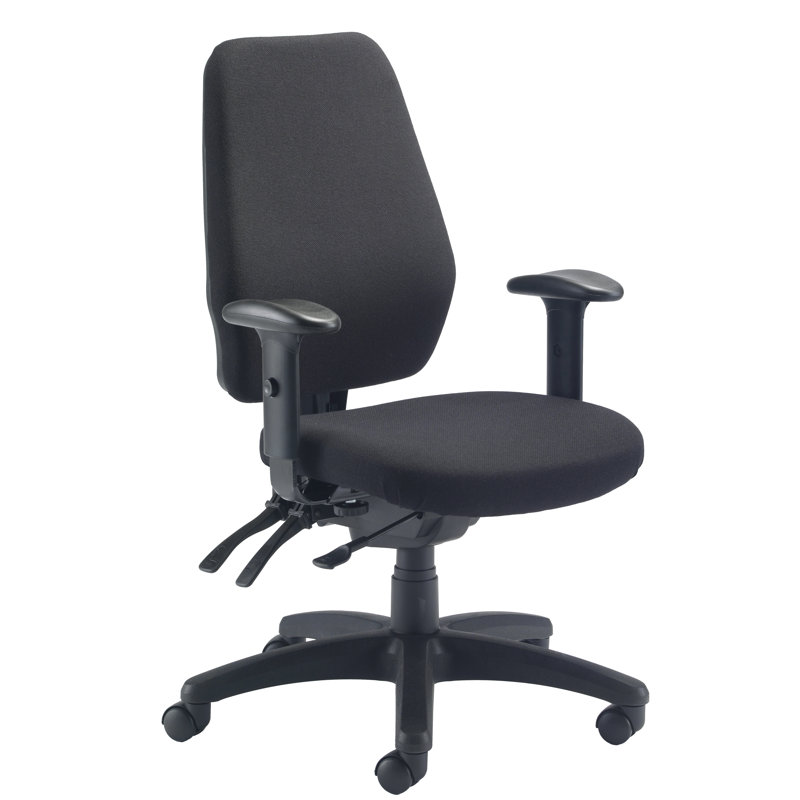 Sisyphus Polyester Blend Office Chair, Black