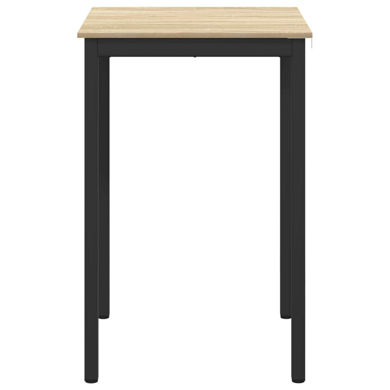 Standing Bar Table Engineered Wood, Oak, 105cmH x 70cmL x 70cmW