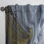 Noir, blanc, jaune et marbre liquide Art I - Rideau abstrait - Velours obscurcissant - 1 panneau-72139453