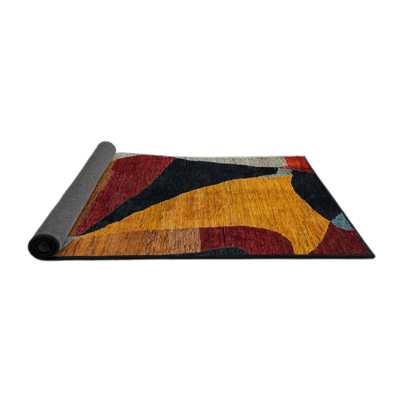 Moin Abstract Indoor Rug, Round 4'
