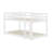 Wooden Solid Floor Bunk Bed With Ladder-1748744077