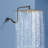 TOPCRAFT 12 Inch Adjustable Extension Arm High-Pressure Rain Shower Head-120281325