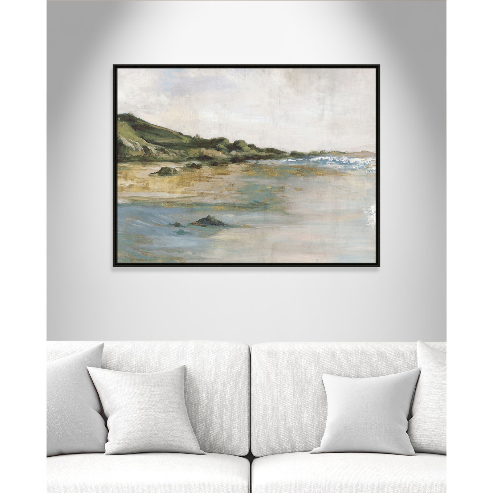 Cordoba "Tide's Edge" Print, Espresso, 31.5" H x 41.5" W