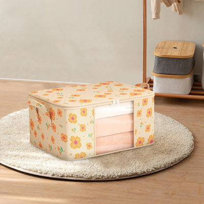  Bacs de rangement avec couvercles, sacs de rangement pour vêtements, boîtes de déménagement avec fermetures à glissière, fenêtre transparente et poignées renforcées, paniers de rangement pour couverture, édredon, oreiller, literie