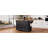 54Inch Large Kitchen Island With Rubber Wood Drop Leaf, Embossed Texture Rolling Kitchen Cart On 4 Wheels With 4 Doors And 3 Drawers, Kitchen Island With Storage For Kitchen, Dining Room,Black-358688515