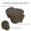 Table de bout cylindrique en bois massif