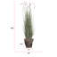69,5 po. Fausse plante en pot