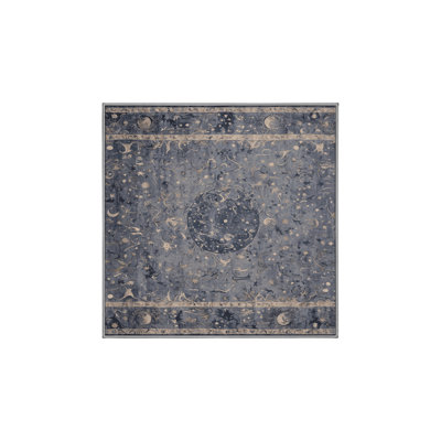 Machine Washable Gray Area Rug