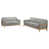 2 Pieces: Sofa, Loveseat