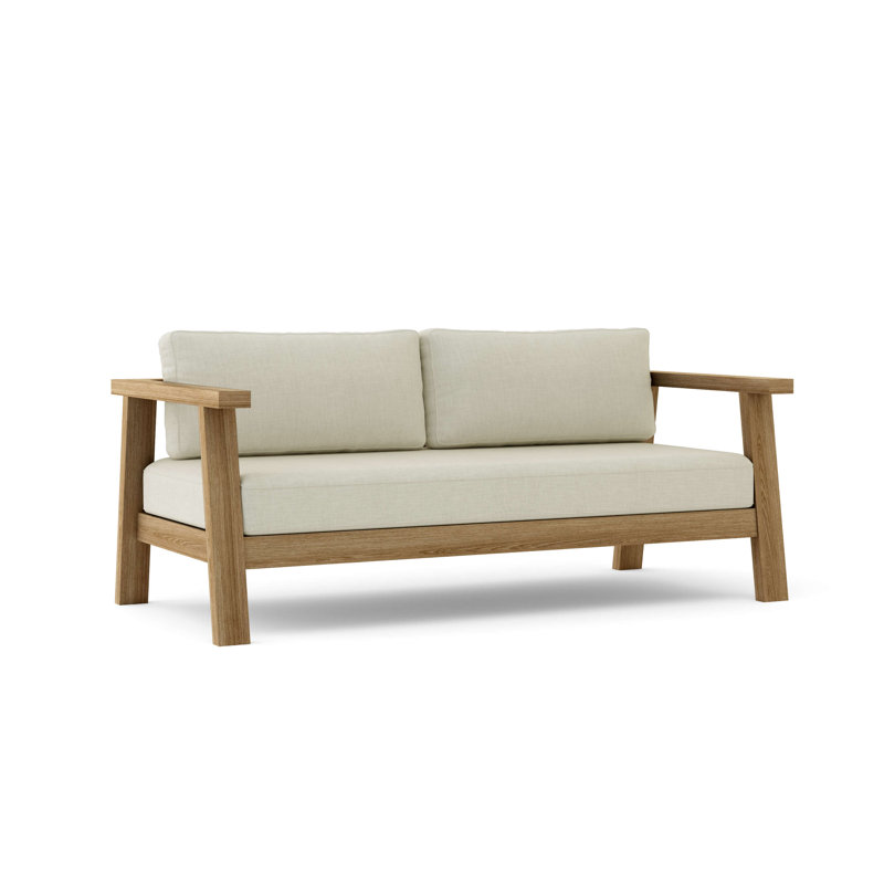 Palermo Outdoor 2 - Seat Loveseat, Canvas Natural Sunbrella® Canvas