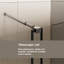 Porte de douche en verre H 72 po x l 30 à 60 po, verre trempé de 1/4 po d'épaisseur, poignée en acier inoxydable, barre de soutien noire, moustiquaire, moderne et fonctionnel, porte à moustiquaire, double usage, robuste