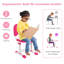 Viet Kids Rectangular Play Or Activity Table and Chair Set-610064910