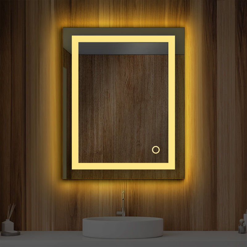 Miroir de salle de bain Lyra, H 30 po x l 24 po