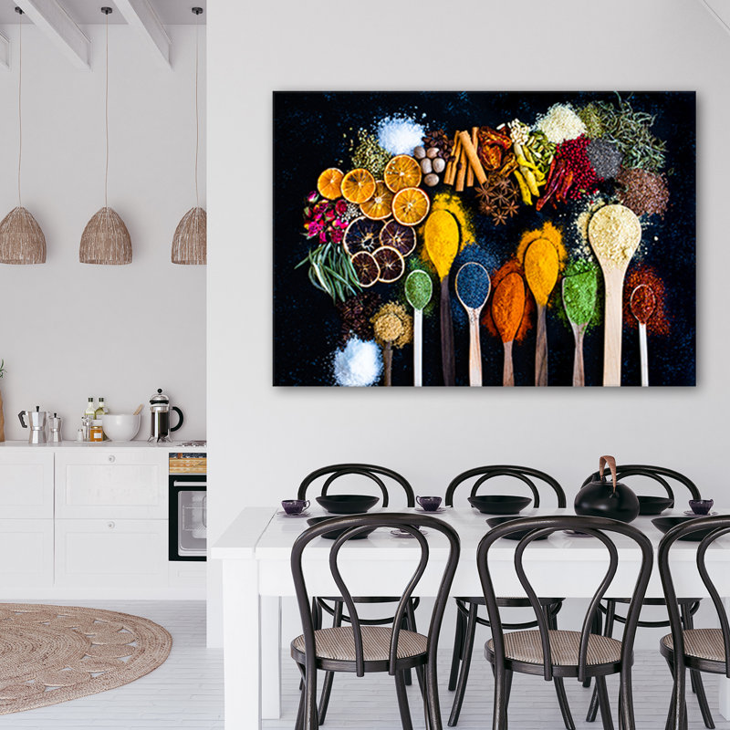 Herbs And Spices - No Frame Print on Canvas