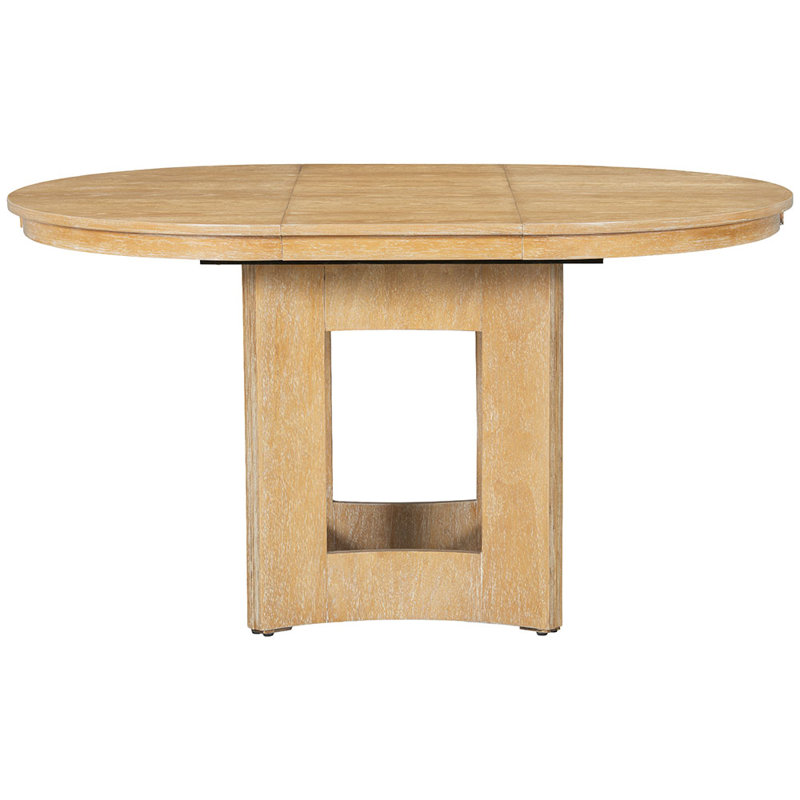 Table de salle à manger à rallonge Farmhouse, Natural Wood