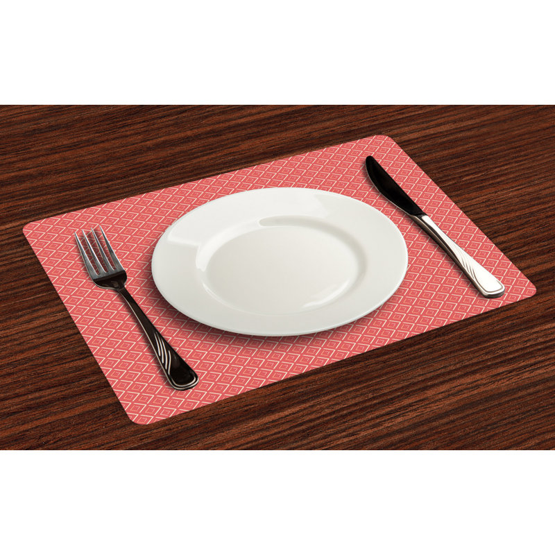 Polyester Geometric Rectangle Placemat