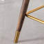 Ensemble de 2 tabourets à oreilles à hauteur de comptoir rembourrés en tissu Leland, design Mid-Century confortable et élégant avec fabrication durable-1222435895