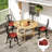 4 Pcs Round Outdoor Seat Cushions – 15"×2.8" Patio Chair Cushions, Non-slip Ties Fits 15"-15.7" Seats For Garden/patio/dining Room-2125010199