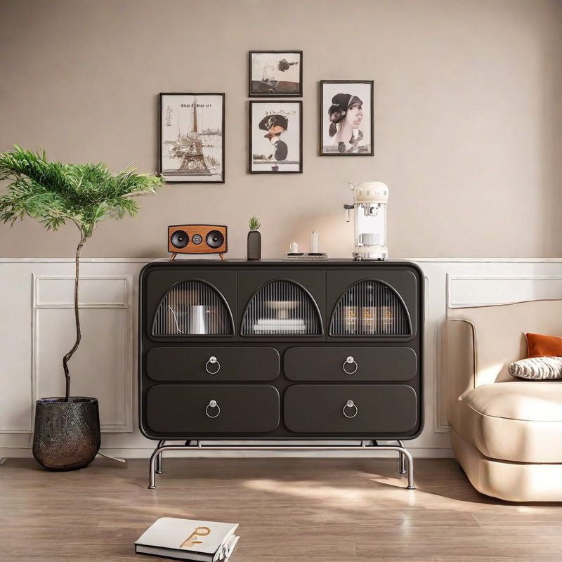 Armoire d'appoint robuste et durable, Noir