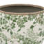 Vase en céramique à motif floral 5,1 x 5,1 x 4,5 ", paquet de 4