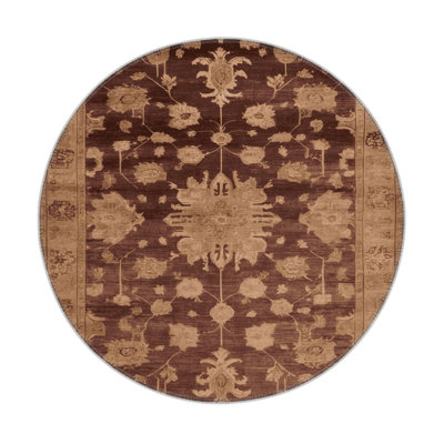 Tapis intérieur et extérieur brun Overdyed