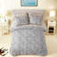De literie double, polyester et gris moderne pour la maison