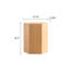 Table de bout hexagonale Nature Wood Grain