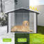 Niche et abri de rangement polyvalent en métal pour animaux d'extérieur