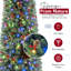 Artificial Slim Christmas Tree Multi-Color LED Lights Dual Color Remote Control-104874291