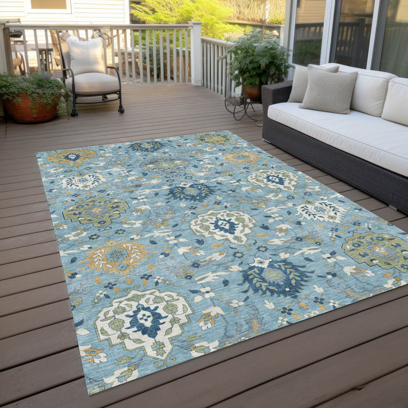  Tapis intérieur / extérieur lavable à la machine Chantille ACN1026, Rectangle 10 pi x 14 pi