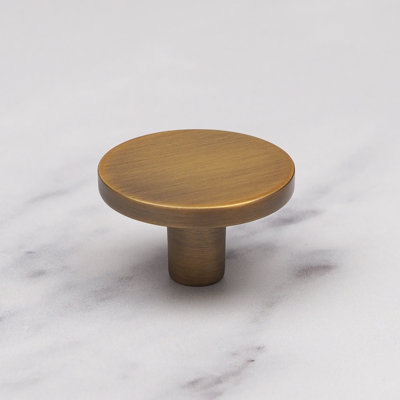 26mm Antique Brass Circle Knob