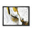 Or et noir sur marbre acrylique blanc - reproduction d'art sur toile-51145708-51145707