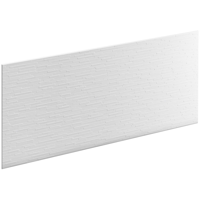 Panneau d’accent 60 po x 28 po choreograph, texture stix, Blanc