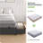  Platform Twin Size Bed Frame with 2 Large Storage Drawers,Heavy Duty Steel Slats, Dark Grey & Black