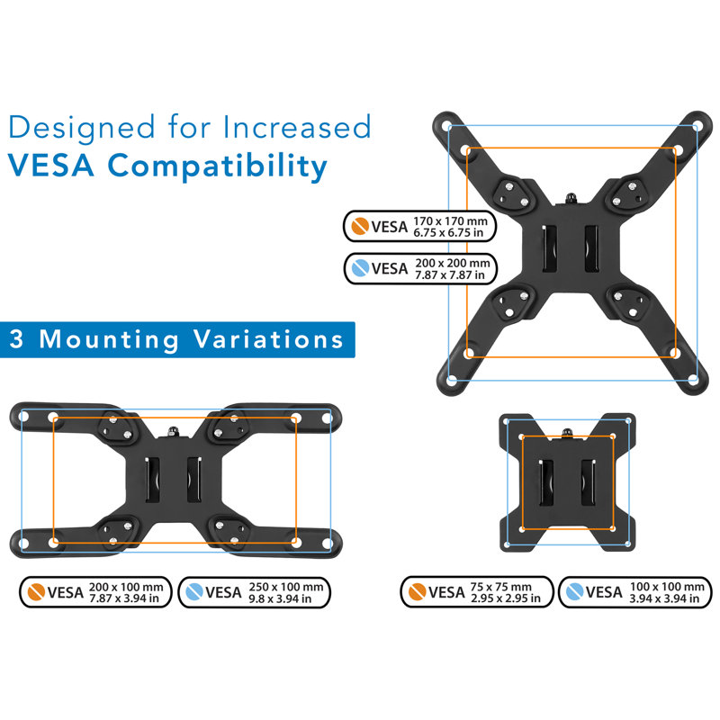 Black Adjustable Single Monitor Desk Mount with Full Motion Arm