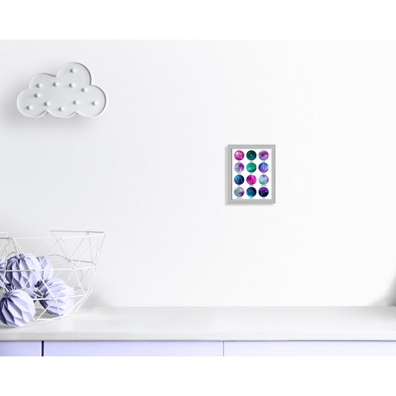 Zodiaque, H 11 po x l 9 po x P 1,19 po, Encadré de boîte argent