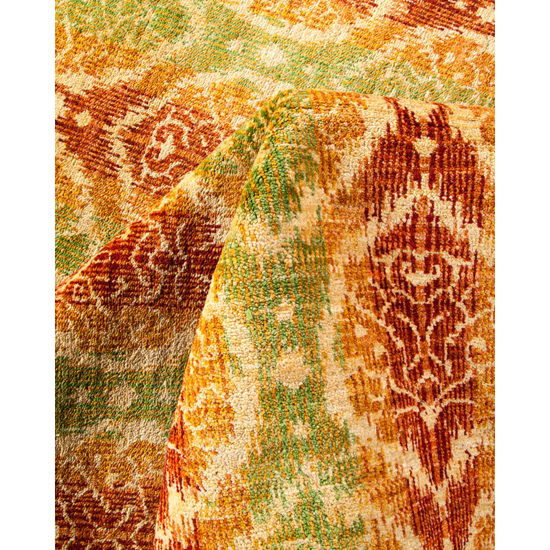 Tapis unique en laine noué à la main 6 pi 2 po x 8 pi 6 po Trintiy New Age