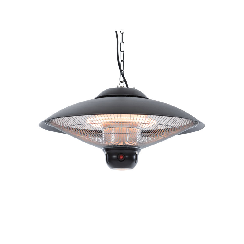 Electric Hanging Patio Heater, Black