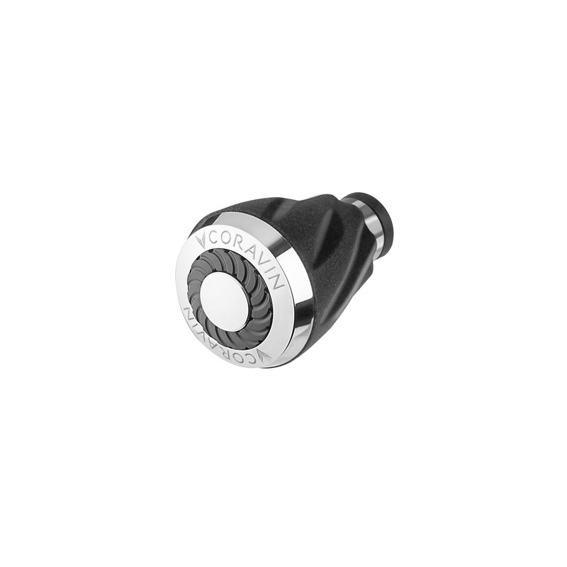 Coravin Timeless Black and Silver Wine Aerator Attachment