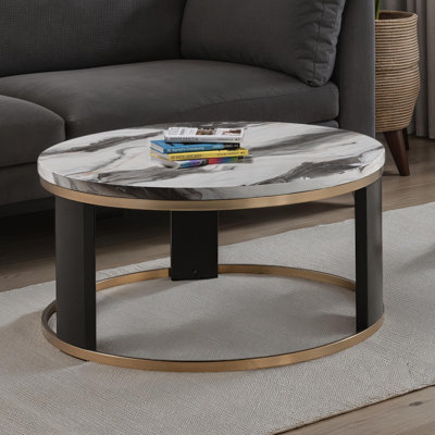 Table basse ronde de style contemporain