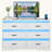 6-Drawers Dresser With LED Light and USB Port-981057797