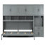 Lit escamotable simple avec placard, tiroirs et bureau-1700056620