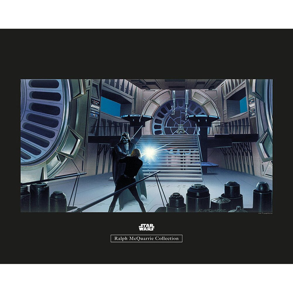 Poster Star Wars Rmq Vader Luke Throne Room