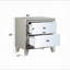 Table de chevet 1pc avec 2 tiroirs Glam Style