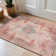Griffey Vintage Boho Machine Washable Red/Blue Non-Slip Backing Area Rug