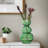 Luciel 9.5" Tall Green Bubble Glass Table Vase-119598365-95418617