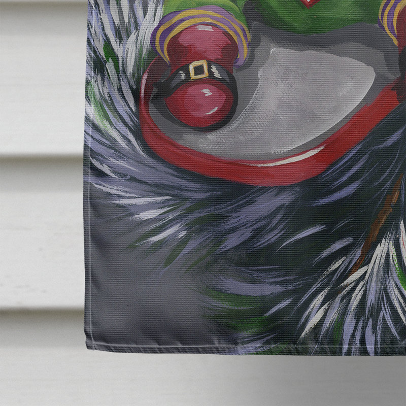 Drapeau de maison Hvidovre Sheltie Halloween en polyester à 2 faces 3 x 2 pi, Boston terrier lettre au Père Noël