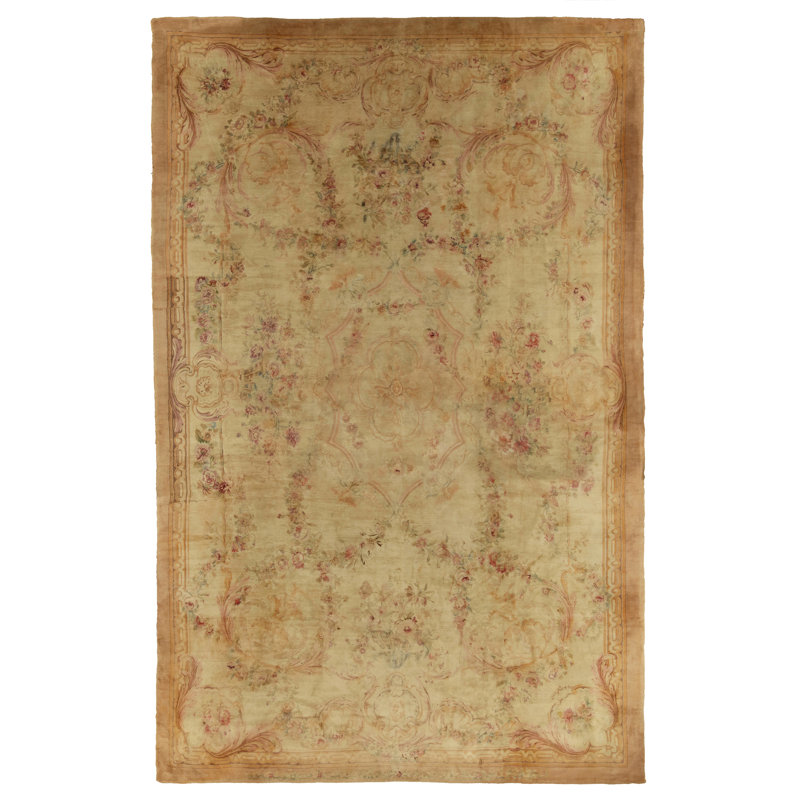Hand Knotted Wool Floral Area Rug